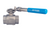 2200 SRL - Deadman spring return lever, stainless steel, FNPT threaded ball valve, full port.