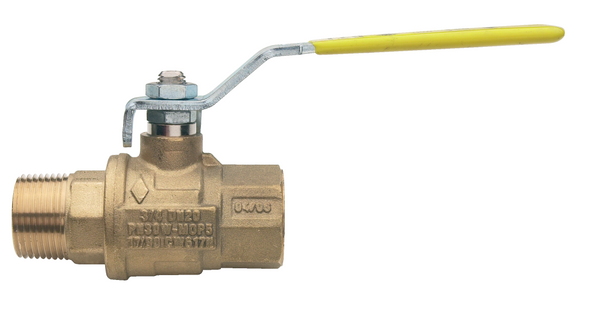 171M - Brass ball valve, MNPT X FNPT threaded, full port.