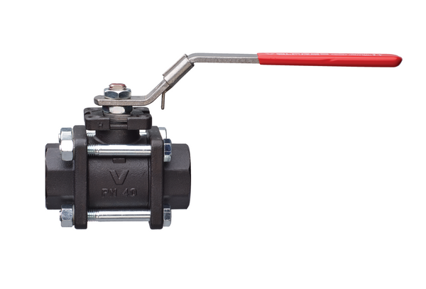 710085 - 3-piece carbon steel ball valve for steam, full port.