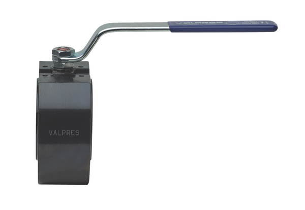 720017 - Carbon steel ANSI class 150 flanged ball valve, full port.