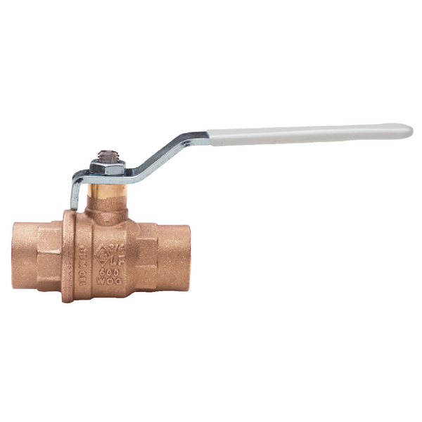 B115 LF - Forged bronze ball valve with solder ends, full port.