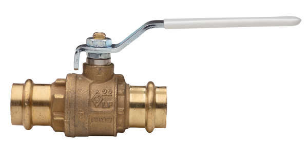 1970 LF - Lead free brass ball valve with EURO-PRESS connections, full port.