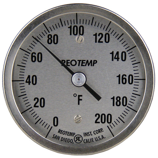 BACK CONNECT BIMETAL THERMOMETER