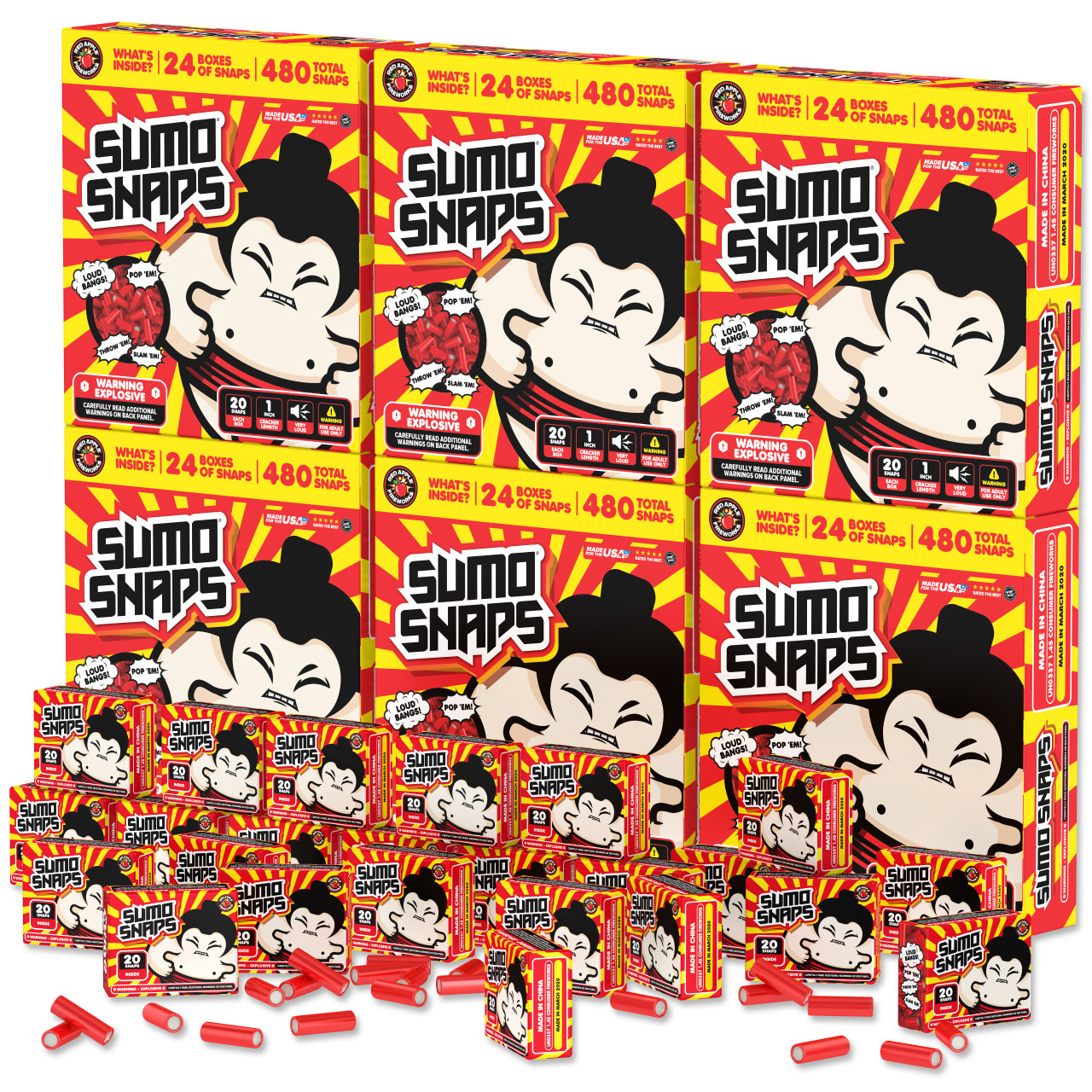 Sumo Snaps Adult Snappers (case) - Red Apple Fireworks