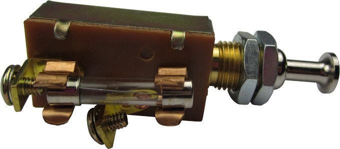 PushPull Light Switch 12V/15 Amp Golf Cart Accessories