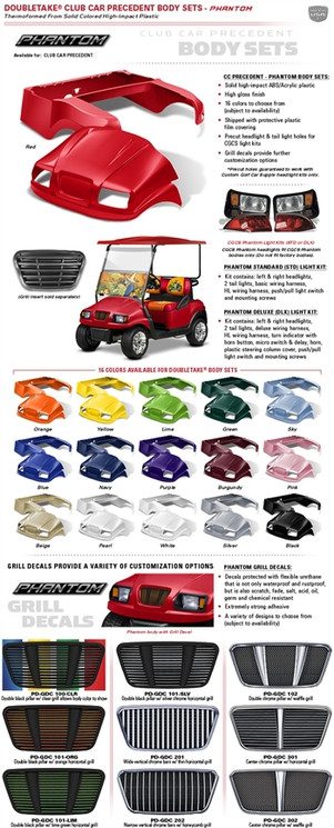Club Car Precedent Phantom Body Kits by Double Take