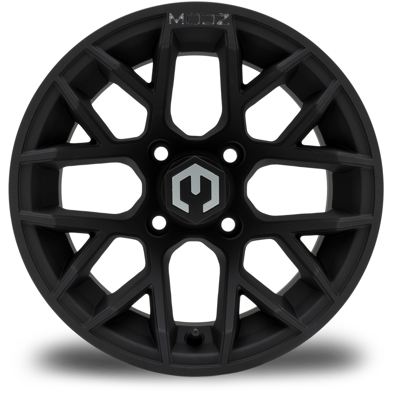 MODZ® Matrix Matte Black 12x7 Golf Cart Wheel