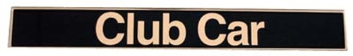 Club Car OEM Factory Name Plate - Black/Gold - 101414801 Club Car OEM Factory Name Plate - Black/Gold - 101414801