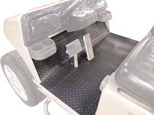 EZGO Medalist/TXT - Diamond Plate Floor Mat Cover - Grey (2001.5-Up)