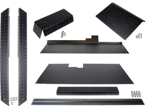 Club Car DS (Black) Diamond Plate Accessory Kit w/ Floor