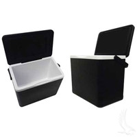 Club Car DS 11.75 Quart Black Cooler with bracket Golf Cart Accessories