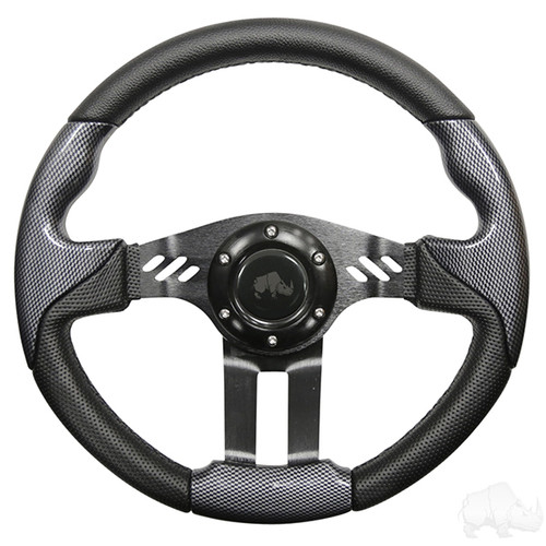 Carbon Fiber Grip/Black Spokes Aviator 5 - Steering Wheel Carbon Fiber Grip/Black Spokes Aviator 5 - Steering Wheel