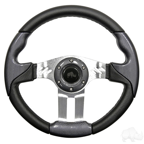 Carbon Fiber Grip/Brushed Aluminum Aviator 5 - Steering Wheel Carbon Fiber Grip/Brushed Aluminum Aviator 5 - Steering Wheel