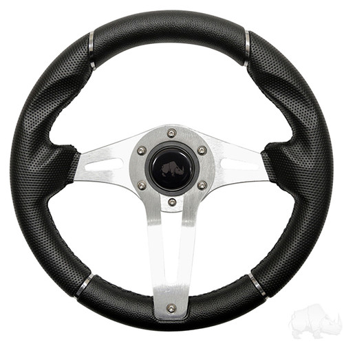 Black Grip/Brushed Aluminum Challenger - Steering Wheel Black Grip/Brushed Aluminum Challenger - Steering Wheel