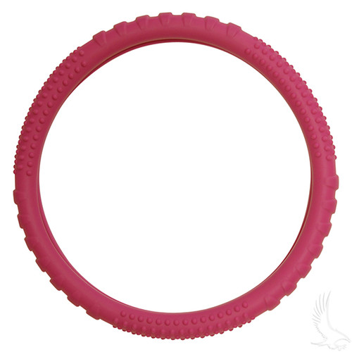 Rubber Steering Wheel Cover - Magenta