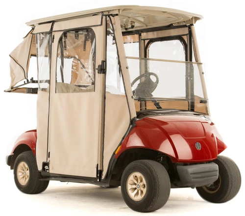 Yamaha Drive  "DOOR-LUX" 3-Sided Sunbrella Golf Cart Enclosure (Choose Color)