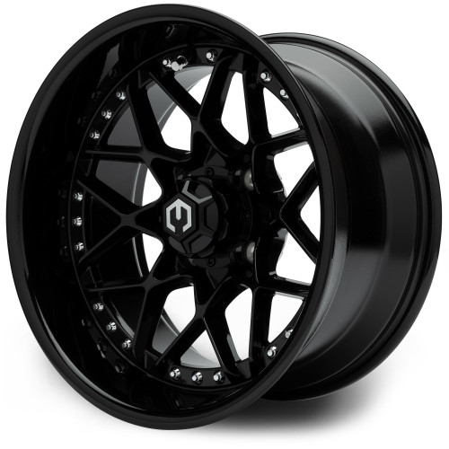 MODZ® 14" Formula Glossy Black 14x7 Golf Cart Wheel MODZ® 14" Formula Glossy Black 14x7 Golf Cart Wheel