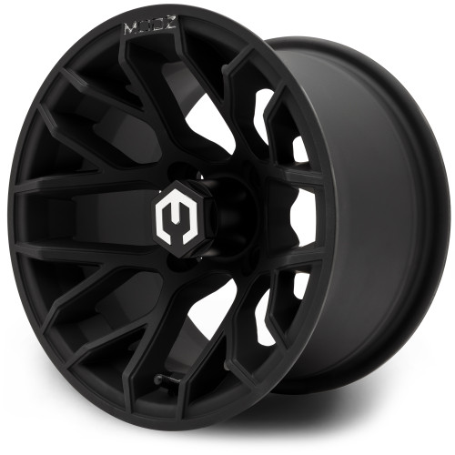 MODZ® Matrix Matte Black  12x7 Golf Cart Wheel MODZ® Matrix Matte Black  12x7 Golf Cart Wheel