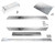 Club Car DS Diamond Plate Full Accessory Kit w/ Inserts 82-up