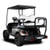 Madjax Genesis 250 EZGO Rear Flip Seat - Steel Frame - Choose Your Cart Model, Cushion, and Color