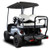 Madjax Genesis 250 Yamaha G29 Drive Rear Flip Seat - Steel Frame - Choose Your Cushion and Color
