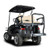 Madjax Genesis 300 Club Car Rear Flip Seat - Aluminum Frame - Choose Your Cart Model, Cushion, and Color