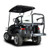 Madjax Genesis 300 Club Car Rear Flip Seat - Aluminum Frame - Choose Your Cart Model, Cushion, and Color