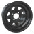 12'' Black 8 Spoke Steel Golf Cart Wheel