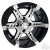 12" RHOX RX250 Machined/Black Golf Cart Wheel