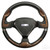 Woodgrain Grip/Black Spokes Bonneville - Steering Wheel Woodgrain Grip/Black Spokes Bonneville - Steering Wheel