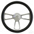 Faux Black Leather with Billet Aluminum Spokes- Steering Wheel Faux Black Leather with Billet Aluminum Spokes- Steering Wheel