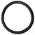 Rubber Steering Wheel Cover - Black