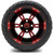 MODZ® 12" Ambush Red and Black - Low Profile Golf Cart Wheel and Tire Combo MODZ® 12" Ambush Red and Black - Low Profile Golf Cart Wheel and Tire Combo