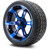 MODZ® 14" Ambush Blue and Black - Low Profile Golf Cart Tire and Wheel Combo MODZ® 14" Ambush Blue and Black - Low Profile Golf Cart Tire and Wheel Combo