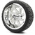 MODZ® 14" Fury Chrome - Low Profile Golf Cart Tire and Wheel Combo