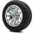 MODZ® 14" Bomber Chrome - All-Terrain Tires and Golf Cart Wheels Combo