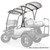 MODZ® Tower Top for Club Car Precedent, Tempo, and Onward Models MODZ® Tower Top for Club Car Precedent, Tempo, and Onward Models