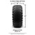 MODZ® 14" Mayhem Brushed Gunmetal with Ball Mill - All-Terrain Tires and Golf Cart Wheels Combo