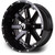 MODZ® 14" Assault Glossy Black with Ball Mill Golf Cart Wheel