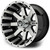 MODZ® Assault  Black w/Machined Face 12x7 Golf Cart Wheel MODZ® Assault  Black w/Machined Face 12x7 Golf Cart Wheel