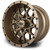MODZ® Vortex  Bronze 12x7 Golf Cart Wheel