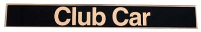 Club Car OEM Factory Name Plate - Black/Gold - 101414801