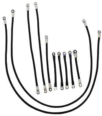 Complete Battery Cable Set for EZGO TXT - 4 Gauge - PDS/DCS (1995-up)