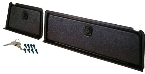 Club Car DS - Glove Box Set - Black (1982-up)