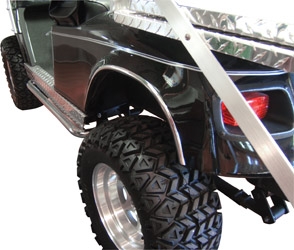 EZGO - Fender Trim - Chrome