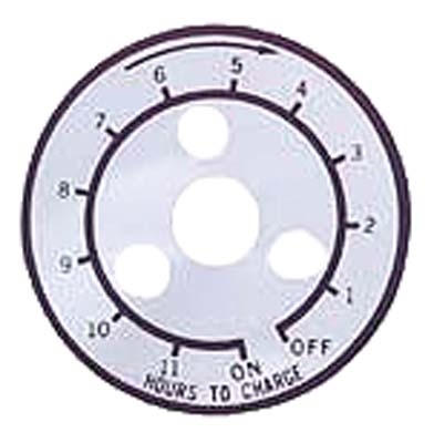 Club Car - 12 Hour Timer Decal for Manual Charger - Lestermatic