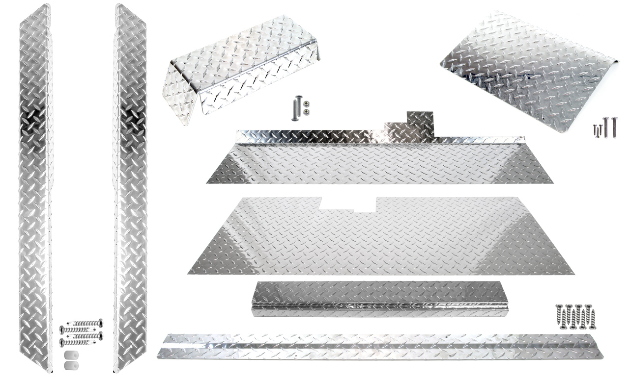Club Car DS Diamond Plate Full Accessory Kit w/ Floor