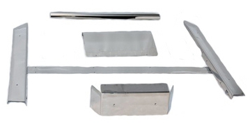 Club Car DS Stainless Steel Accessory Kit w/Full Rocker Panels (1982+)