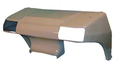 Club Car DS - Front Cowl with Headlight Opening - Beige (1982-Up)
