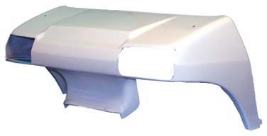 Club Car DS - Front Cowl with Headlight Opening - White (1982-Up)
